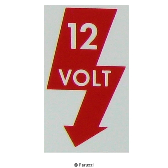 12V Aufkleber für A-Post - VW Oldtimer Restauration